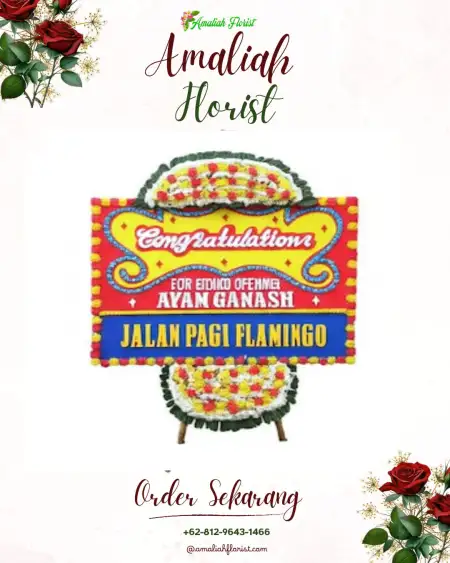 Sewa Papan Bunga Koncang